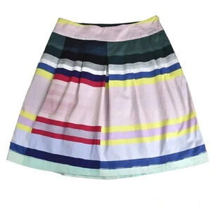 Mexx Striped Skirt Colorful A-Line  Pleated Size Medium